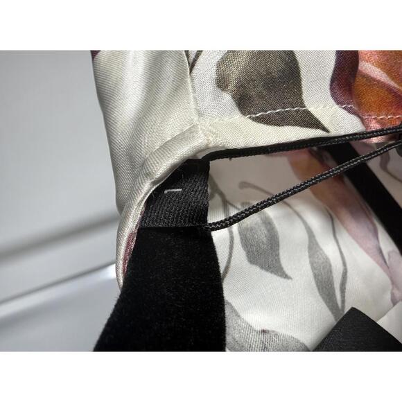 The Kooples Pastel Daisy Satin Dress Viscose Silk Blend US Small $418 MSRP NWT - Picture 7 of 11